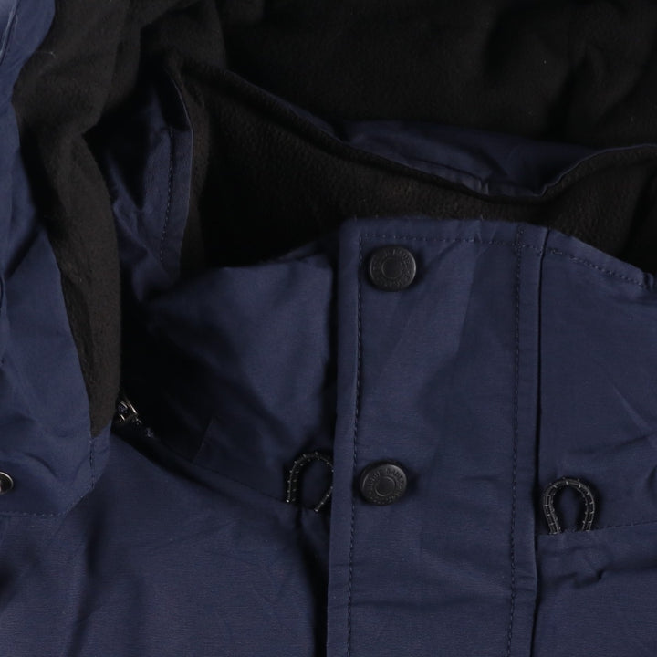 Eddie Bauer WEATHEREDGE Goose Down Parka, Men's Size L Nylon navy blue type Vintage Second Hand