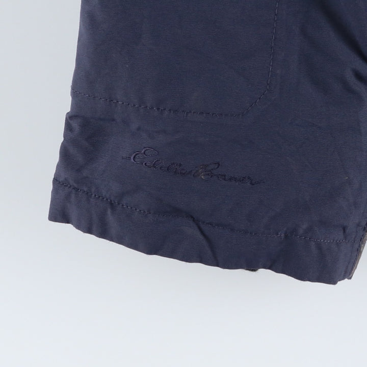Eddie Bauer WEATHEREDGE Goose Down Parka, Men's Size L Nylon navy blue type Vintage Second Hand