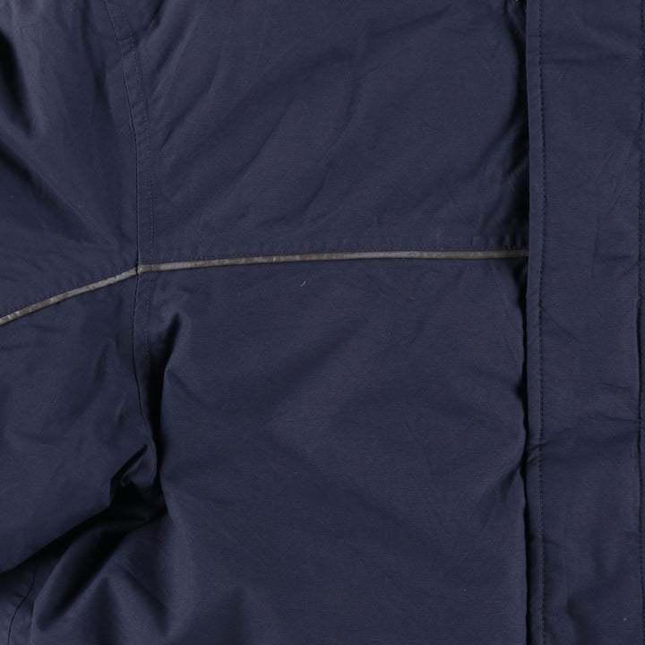 Eddie Bauer WEATHEREDGE Goose Down Parka, Men's Size L Nylon navy blue type Vintage Second Hand