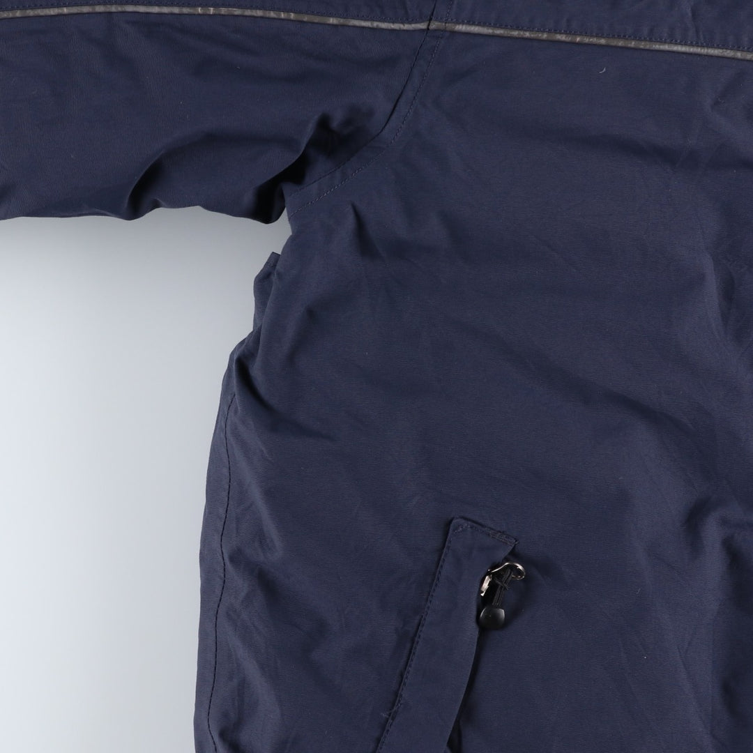 Eddie Bauer WEATHEREDGE Goose Down Parka, Men's Size L Nylon navy blue type Vintage Second Hand