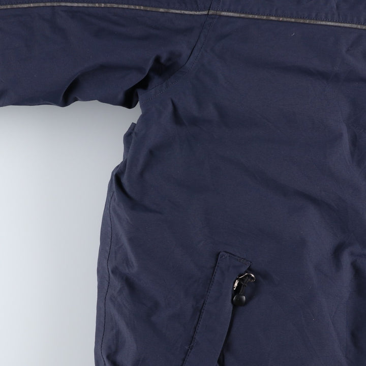 Eddie Bauer WEATHEREDGE Goose Down Parka, Men's Size L Nylon navy blue type Vintage Second Hand