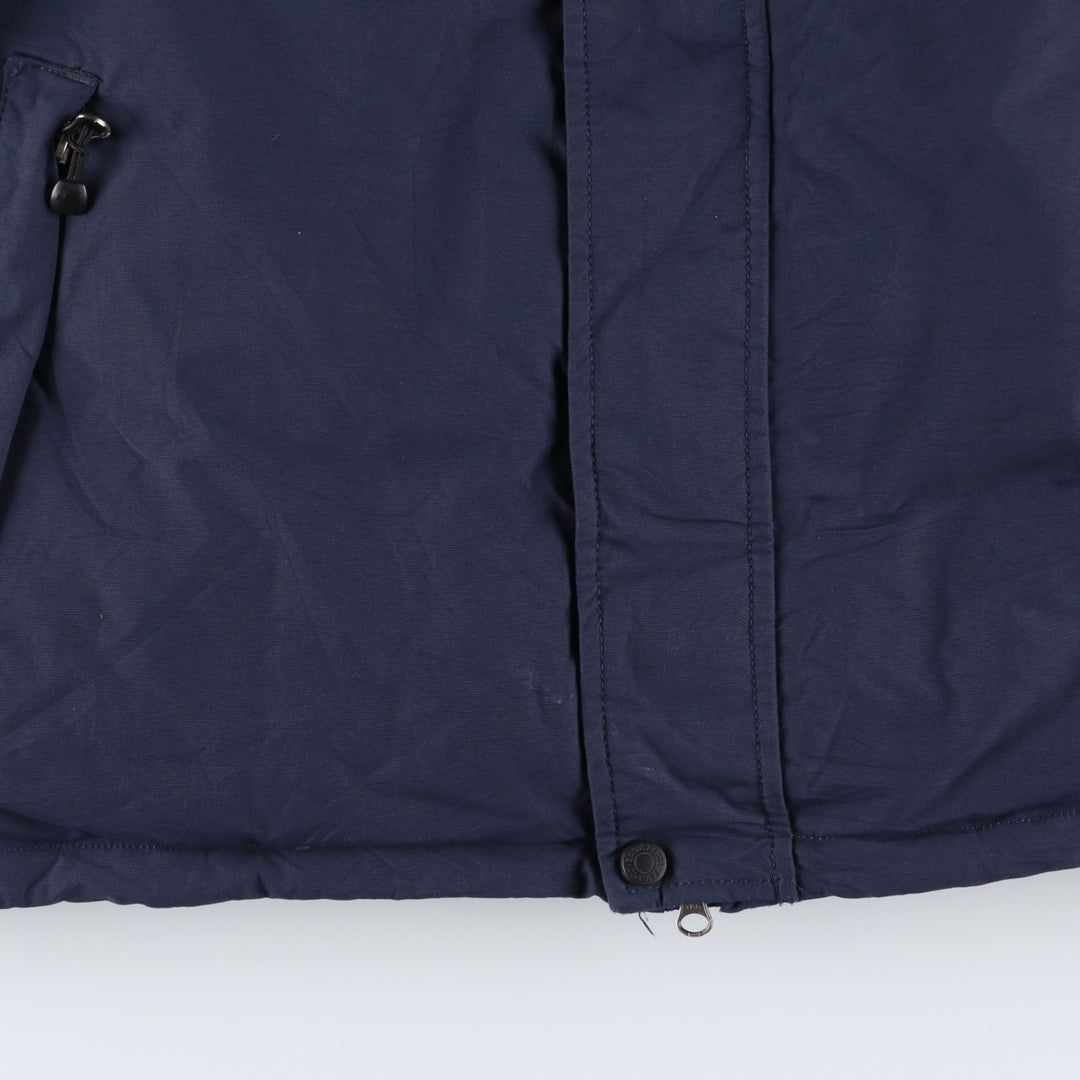 Eddie Bauer WEATHEREDGE Goose Down Parka, Men's Size L Nylon navy blue type Vintage Second Hand