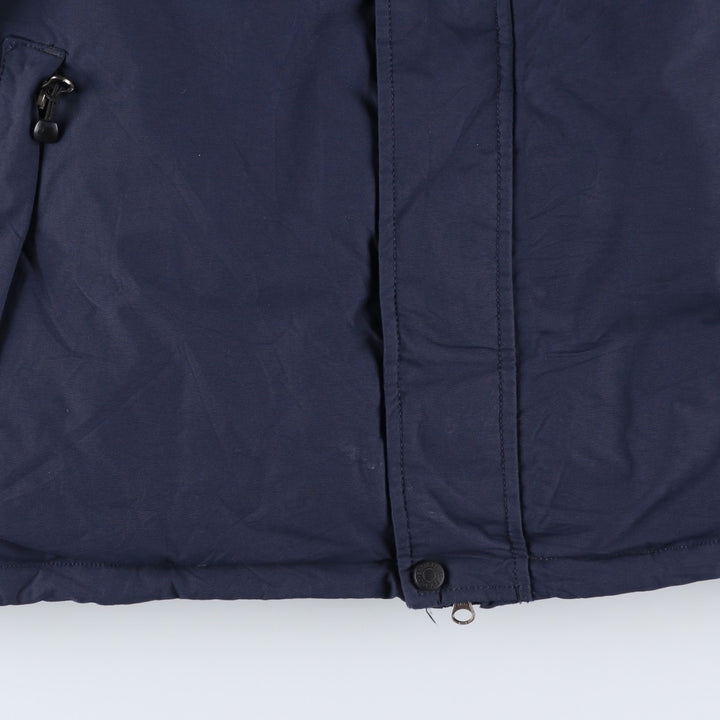 Eddie Bauer WEATHEREDGE Goose Down Parka, Men's Size L Nylon navy blue type Vintage Second Hand