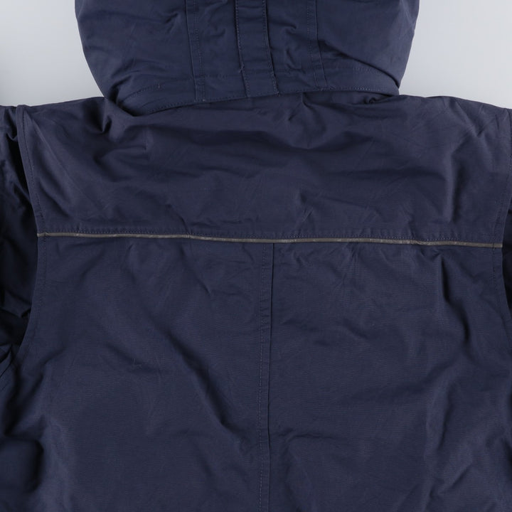 Eddie Bauer WEATHEREDGE Goose Down Parka, Men's Size L Nylon navy blue type Vintage Second Hand