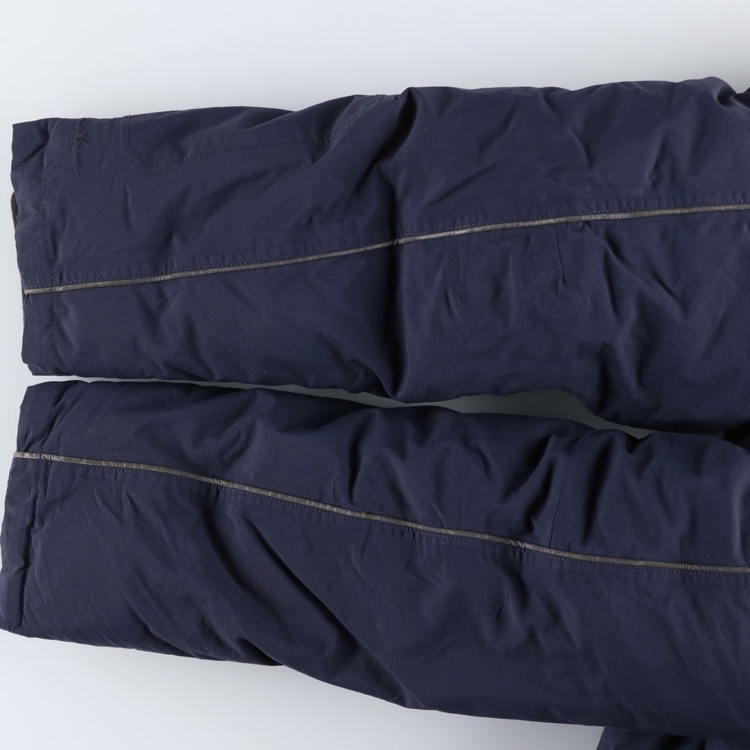 Eddie Bauer WEATHEREDGE Goose Down Parka, Men's Size L Nylon navy blue type Vintage Second Hand