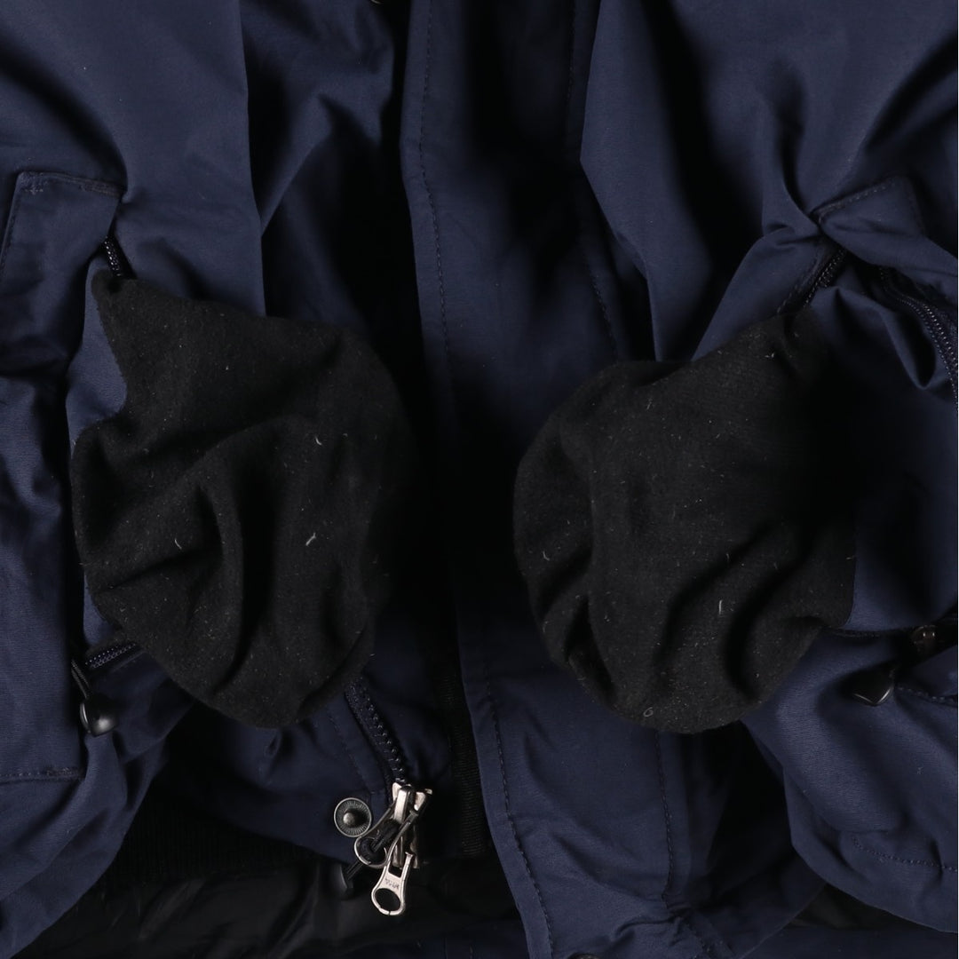 Eddie Bauer WEATHEREDGE Goose Down Parka, Men's Size L Nylon navy blue type Vintage Second Hand