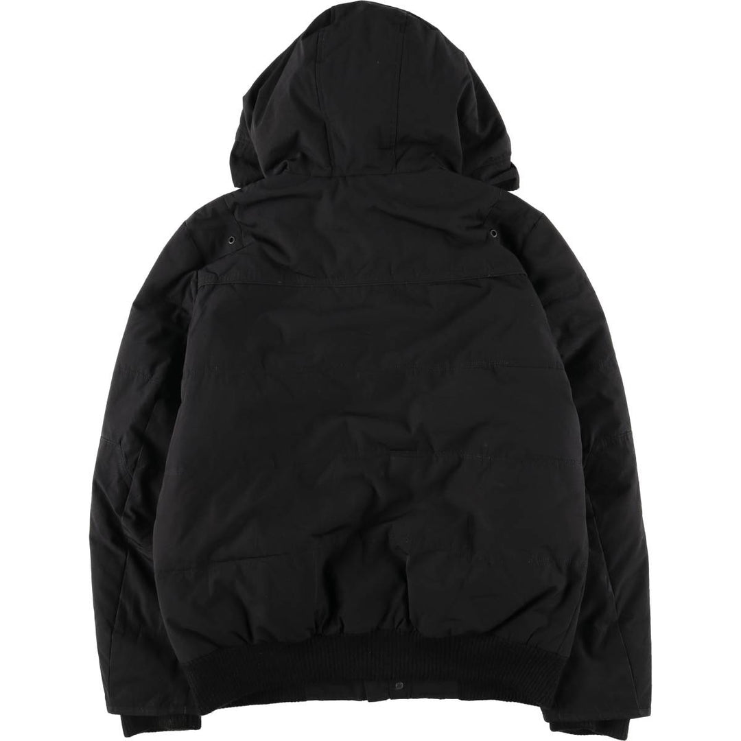 Guess padded hoodie/puffer jacket, men's size M polyester black type Vintage Second Hand