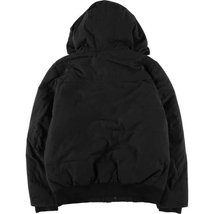 Guess padded hoodie/puffer jacket, men's size M polyester black type Vintage Second Hand