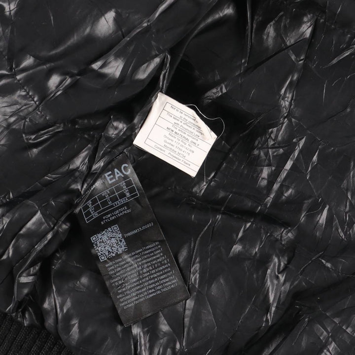 Guess padded hoodie/puffer jacket, men's size M polyester black type Vintage Second Hand
