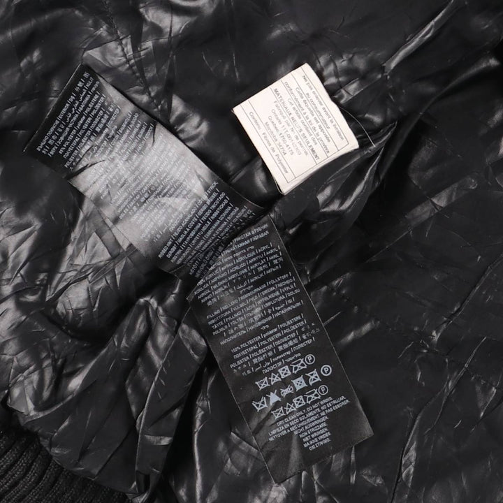 Guess padded hoodie/puffer jacket, men's size M polyester black type Vintage Second Hand