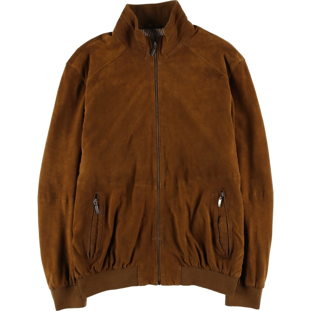 Christian Berg suede leather jacket, men's size XL Genuine Leather Suede Leather brown type Vintage Second Hand