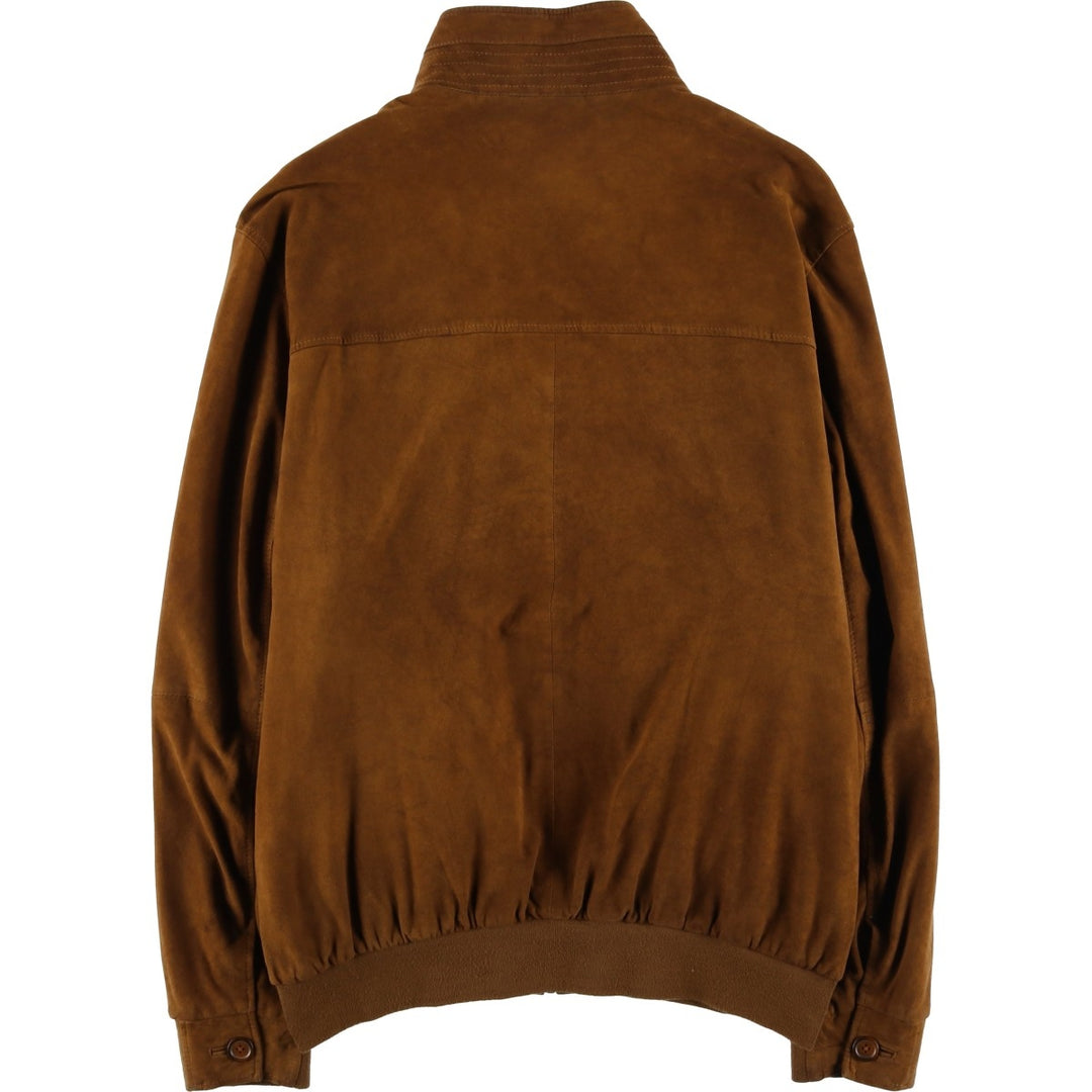Christian Berg suede leather jacket, men's size XL Genuine Leather Suede Leather brown type Vintage Second Hand