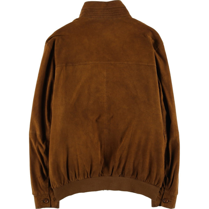 Christian Berg suede leather jacket, men's size XL Genuine Leather Suede Leather brown type Vintage Second Hand