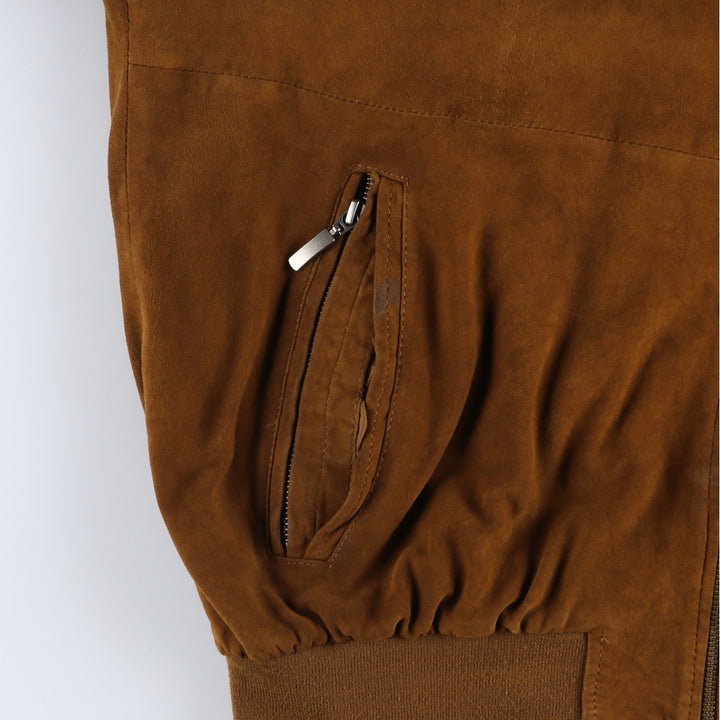 Christian Berg suede leather jacket, men's size XL Genuine Leather Suede Leather brown type Vintage Second Hand