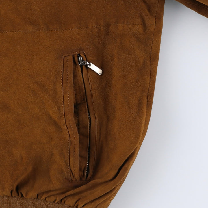 Christian Berg suede leather jacket, men's size XL Genuine Leather Suede Leather brown type Vintage Second Hand