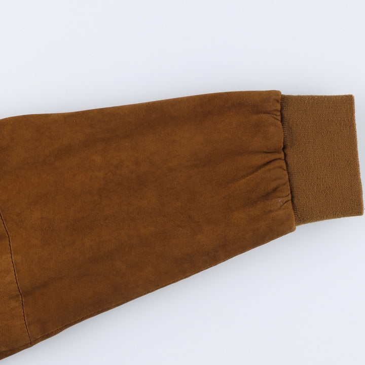 Christian Berg suede leather jacket, men's size XL Genuine Leather Suede Leather brown type Vintage Second Hand