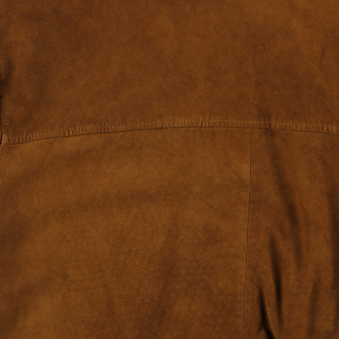 Christian Berg suede leather jacket, men's size XL Genuine Leather Suede Leather brown type Vintage Second Hand