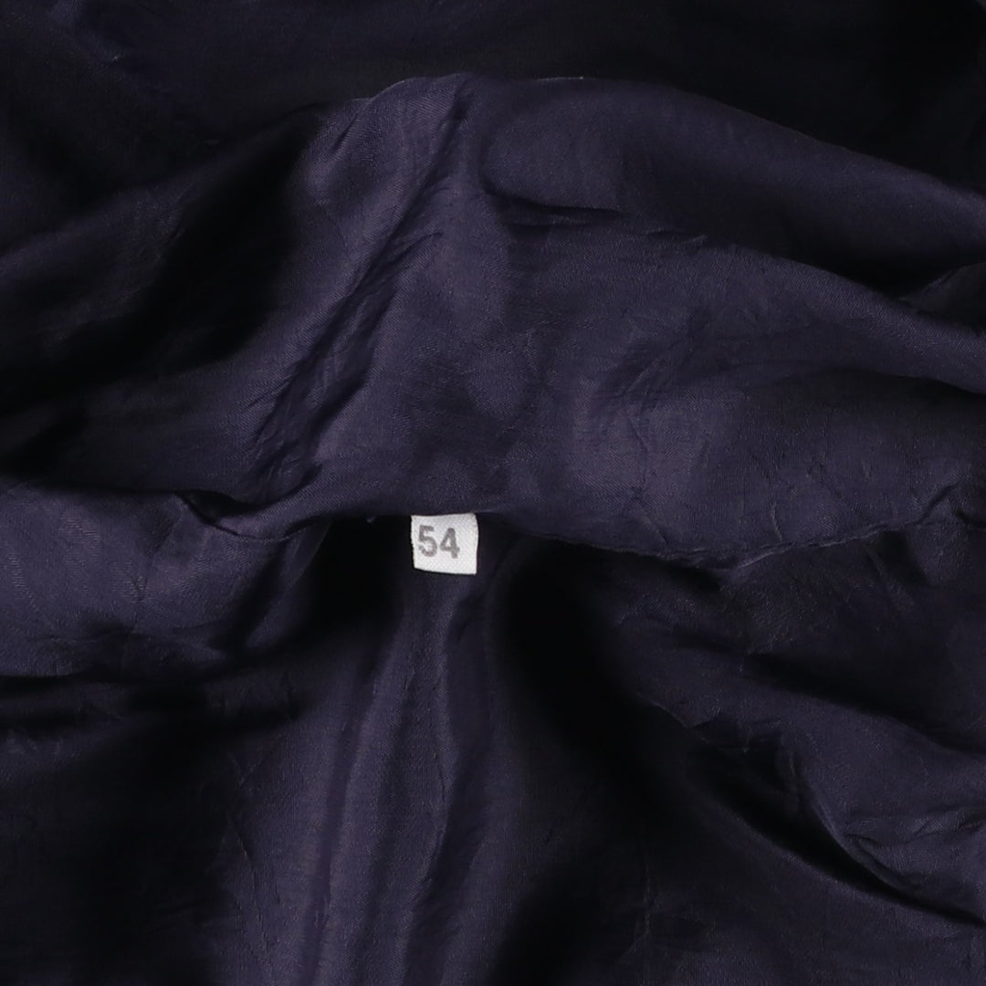 Suede leather blouson, men's size XL unclear black type Vintage Second Hand
