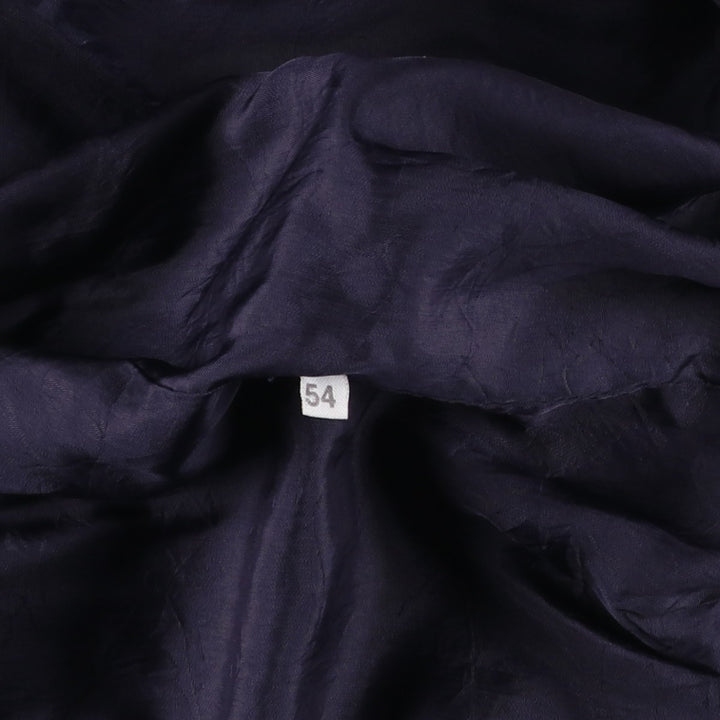 Suede leather blouson, men's size XL unclear black type Vintage Second Hand
