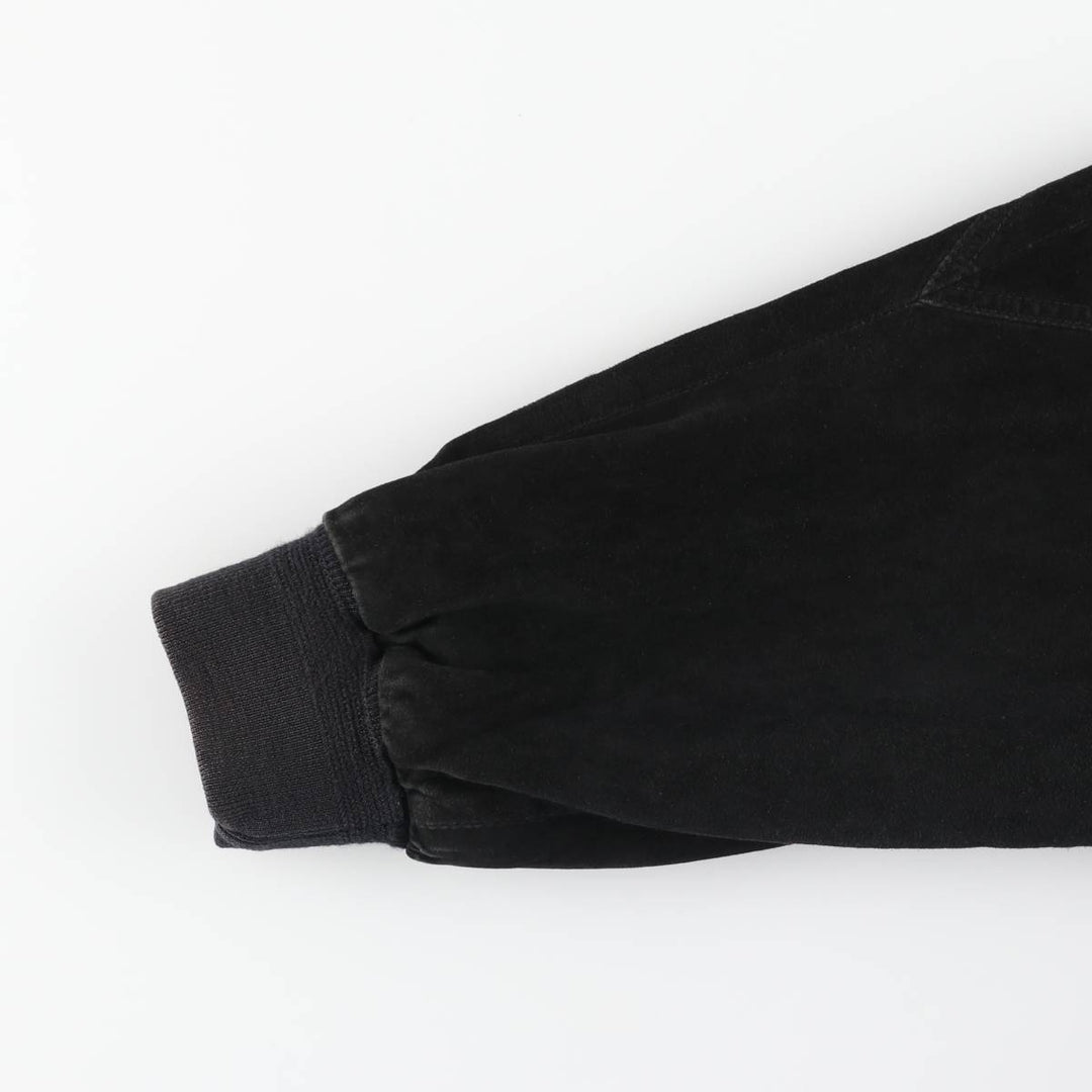 GIORGIO REDAELLI Balster Jacket, Suede Leather Blouson, Men's XL Genuine Leather Suede Leather black type Vintage Second Hand