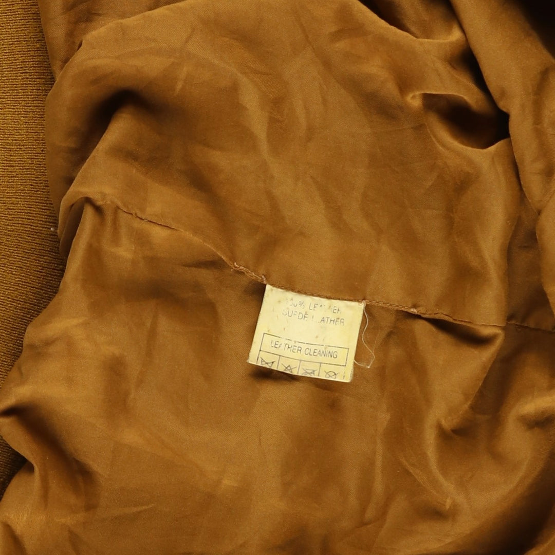 Vintage MEUCCI Balster Jacket in Suede and Leather Genuine Leather Suede Leather brown type Vintage Second Hand