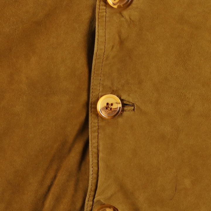 Vintage MEUCCI Balster Jacket in Suede and Leather Genuine Leather Suede Leather brown type Vintage Second Hand