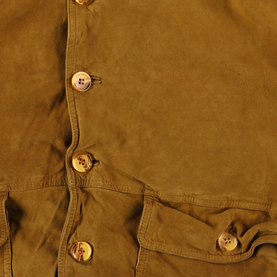 Vintage MEUCCI Balster Jacket in Suede and Leather Genuine Leather Suede Leather brown type Vintage Second Hand