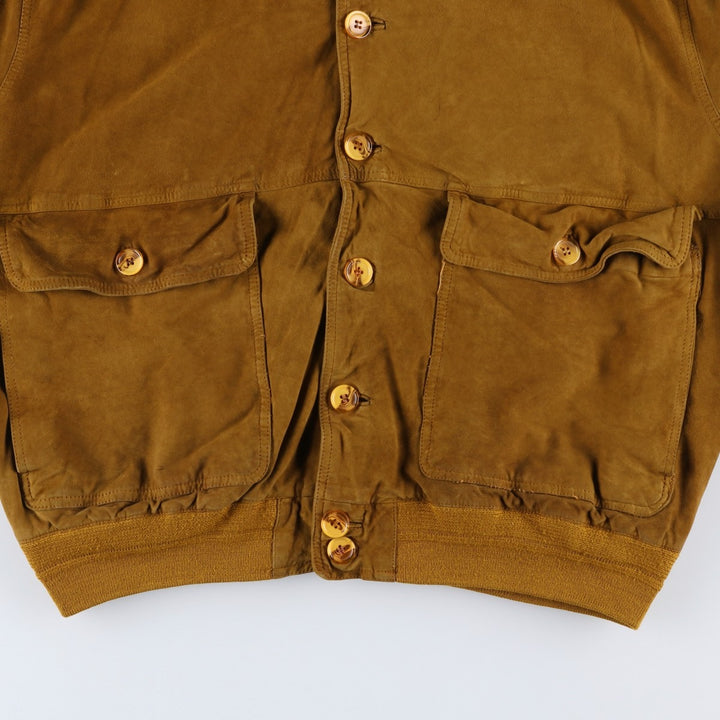 Vintage MEUCCI Balster Jacket in Suede and Leather Genuine Leather Suede Leather brown type Vintage Second Hand