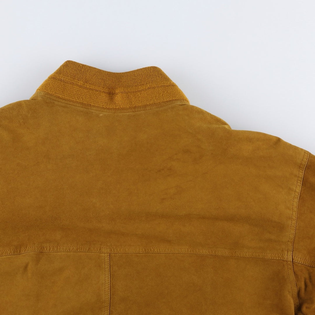 Vintage MEUCCI Balster Jacket in Suede and Leather Genuine Leather Suede Leather brown type Vintage Second Hand