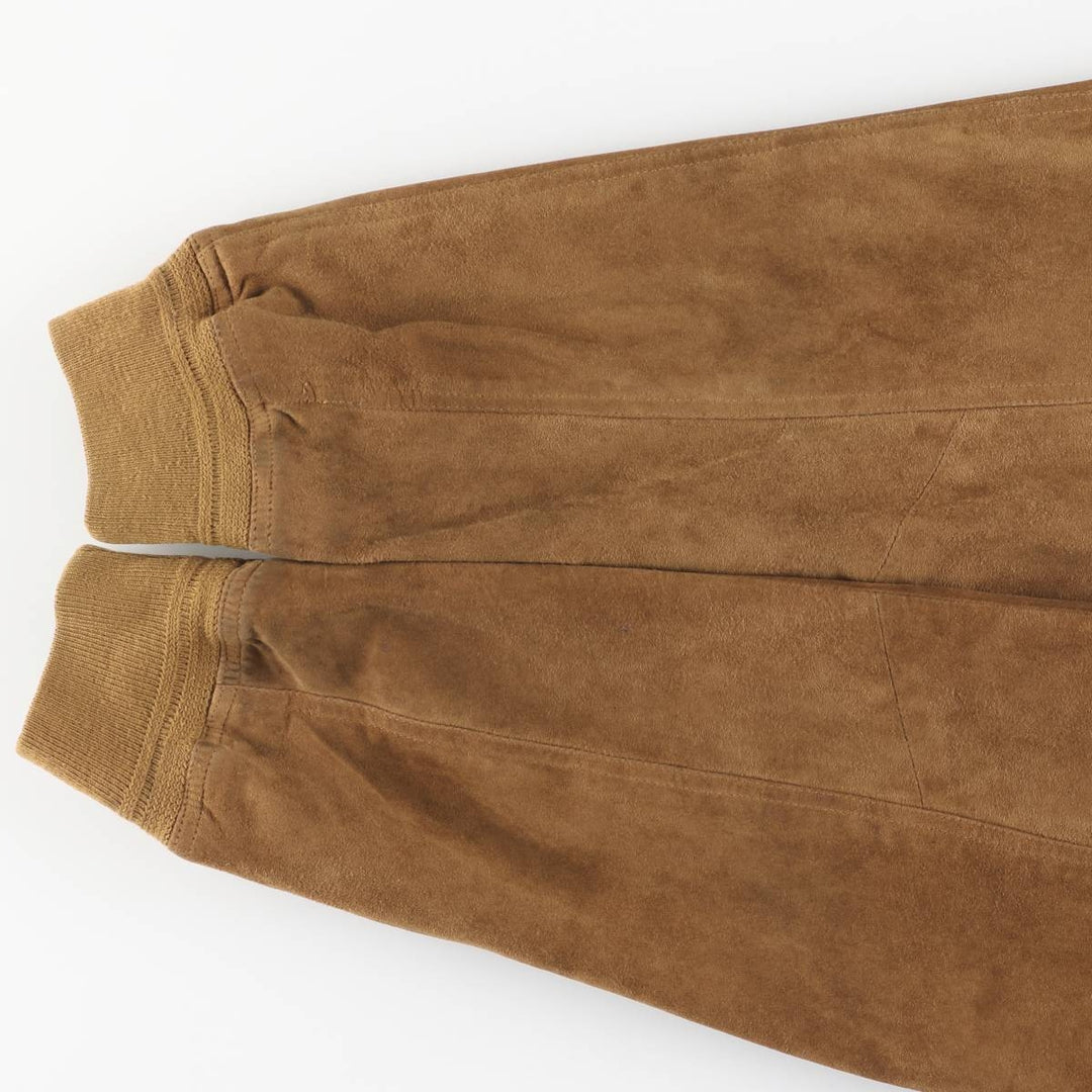 Balster Jacket, Suede Leather Blouson, Men's Size L Genuine Leather Suede Leather brown type Vintage Second Hand