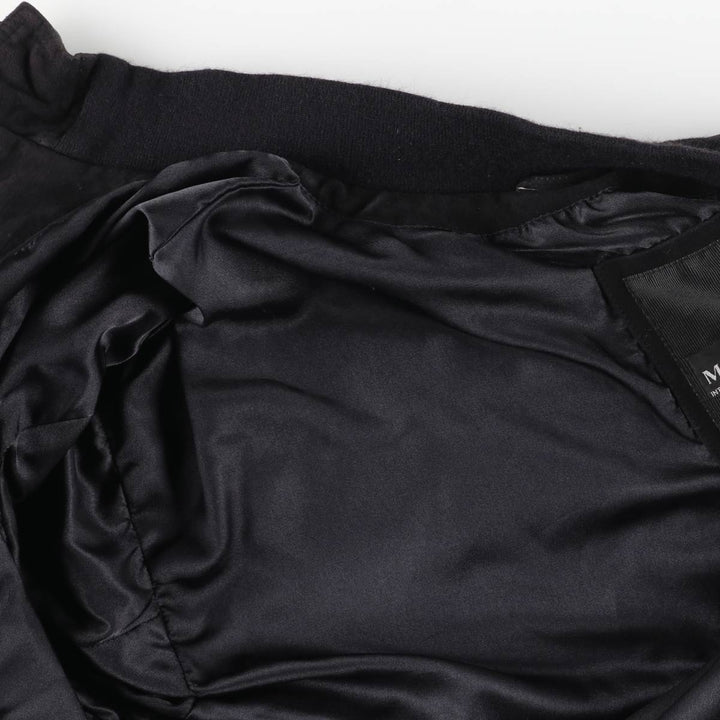 Balster Jacket Suede Leather Blouson M.FLUES Men's Size L Genuine Leather Suede Leather navy blue type Vintage Second Hand