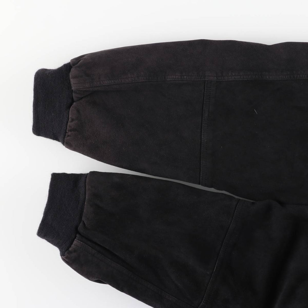 Balster Jacket Suede Leather Blouson M.FLUES Men's Size L Genuine Leather Suede Leather navy blue type Vintage Second Hand