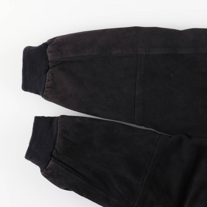 Balster Jacket Suede Leather Blouson M.FLUES Men's Size L Genuine Leather Suede Leather navy blue type Vintage Second Hand