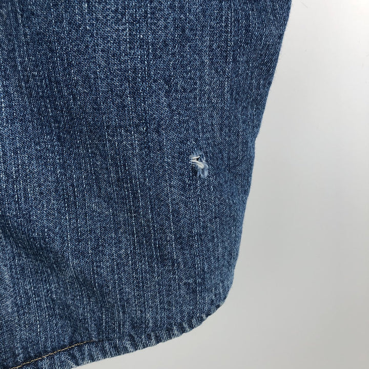 Carhartt long-sleeved denim shirt, men's size XL cotton blue type Vintage Second Hand
