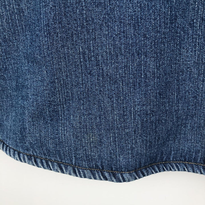 Carhartt long-sleeved denim shirt, men's size XL cotton blue type Vintage Second Hand