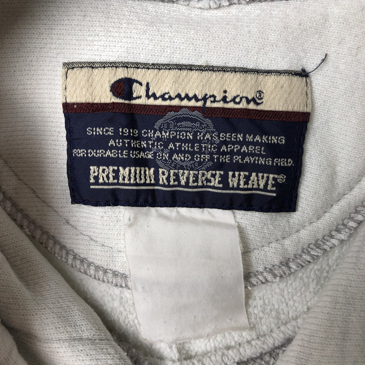 00'S Champion Premium Reverse Weave College Sweat Pullover Hoodie Men's XL unclear gray type Vintage Second Hand