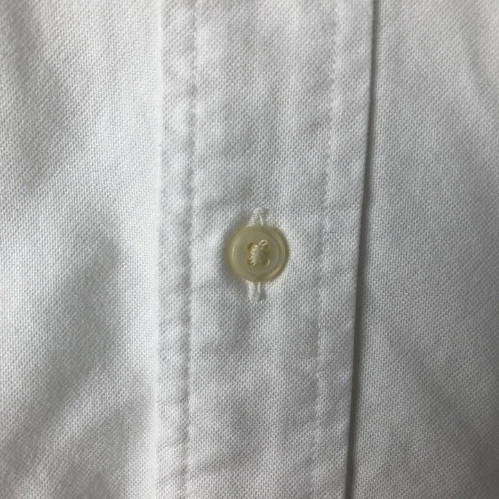 Ralph Lauren YARMOUTH long sleeve button down shirt, men's XL size cotton white type Vintage Second Hand