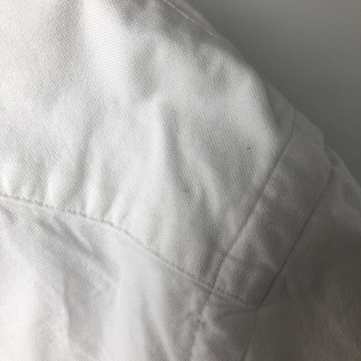Ralph Lauren YARMOUTH long sleeve button down shirt, men's XL size cotton white type Vintage Second Hand