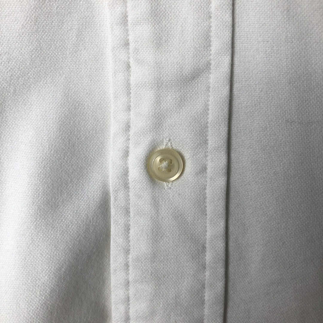 Ralph Lauren YARMOUTH long sleeve button down shirt, men's size L cotton white type Vintage Second Hand