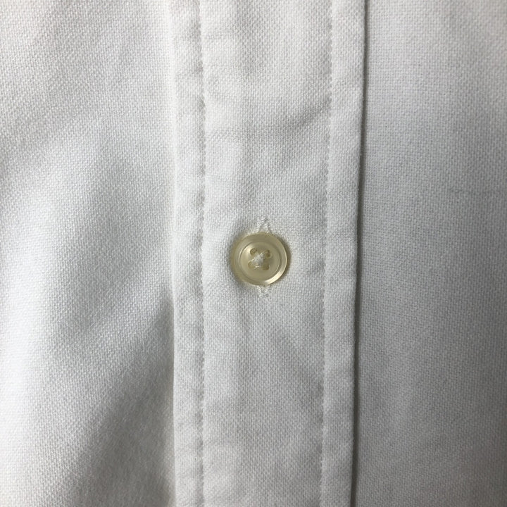 Ralph Lauren YARMOUTH long sleeve button down shirt, men's size L cotton white type Vintage Second Hand