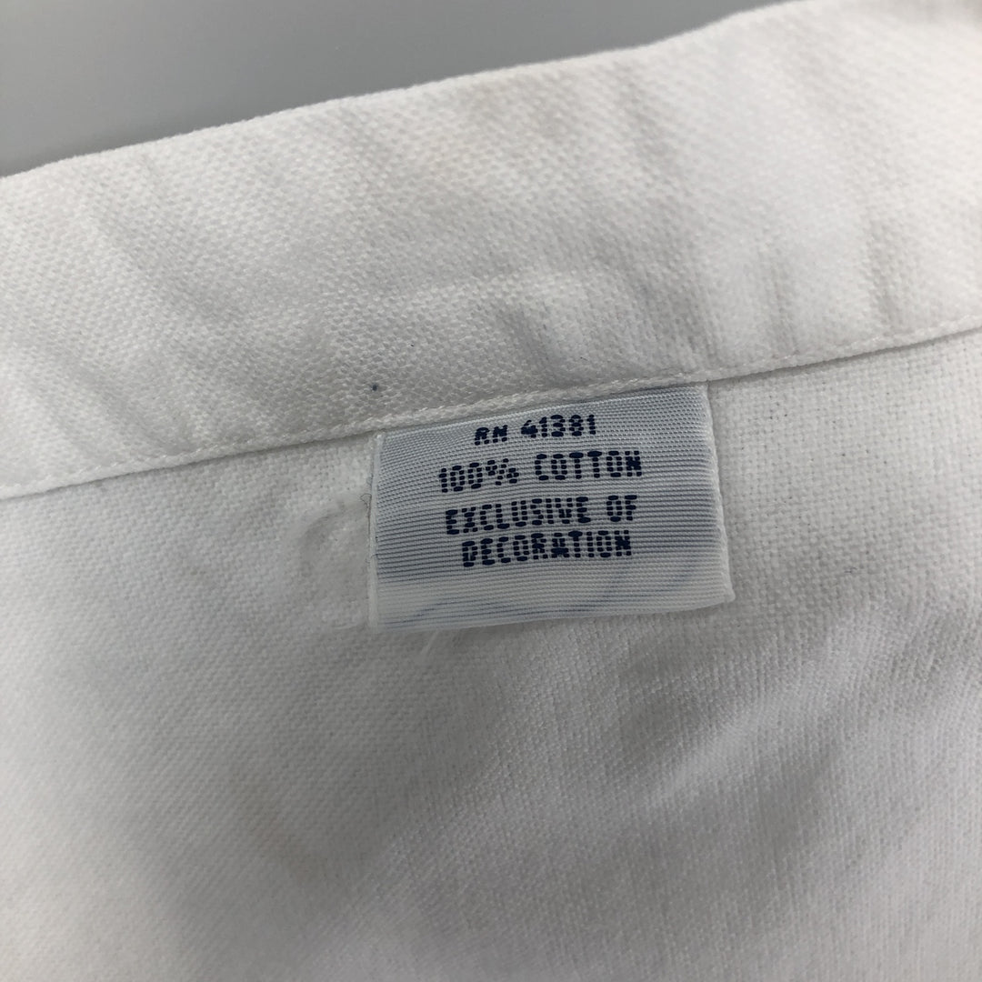 Ralph Lauren Classic Fit Long Sleeve Button Down Shirt, Men's Size L cotton white type Vintage Second Hand