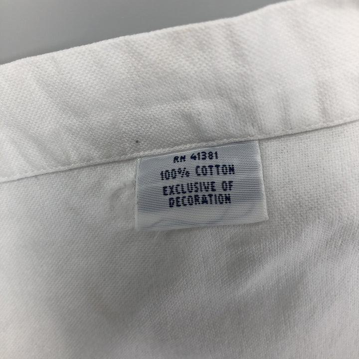 Ralph Lauren Classic Fit Long Sleeve Button Down Shirt, Men's Size L cotton white type Vintage Second Hand