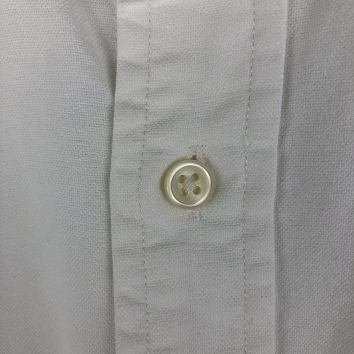 Ralph Lauren Classic Fit Long Sleeve Button Down Shirt, Men's Size L cotton white type Vintage Second Hand