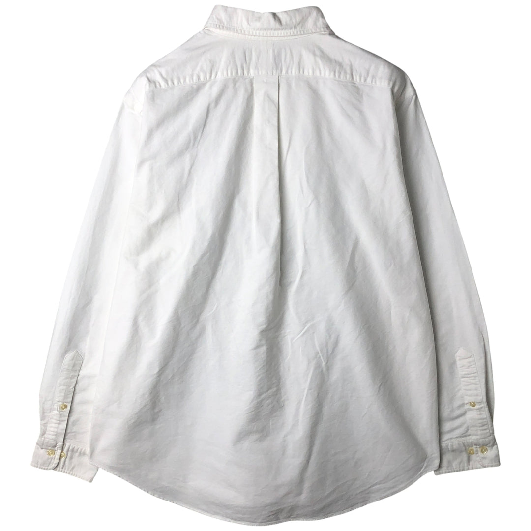 Ralph Lauren Classic Fit Long Sleeve Button Down Shirt, Men's Size L cotton white type Vintage Second Hand