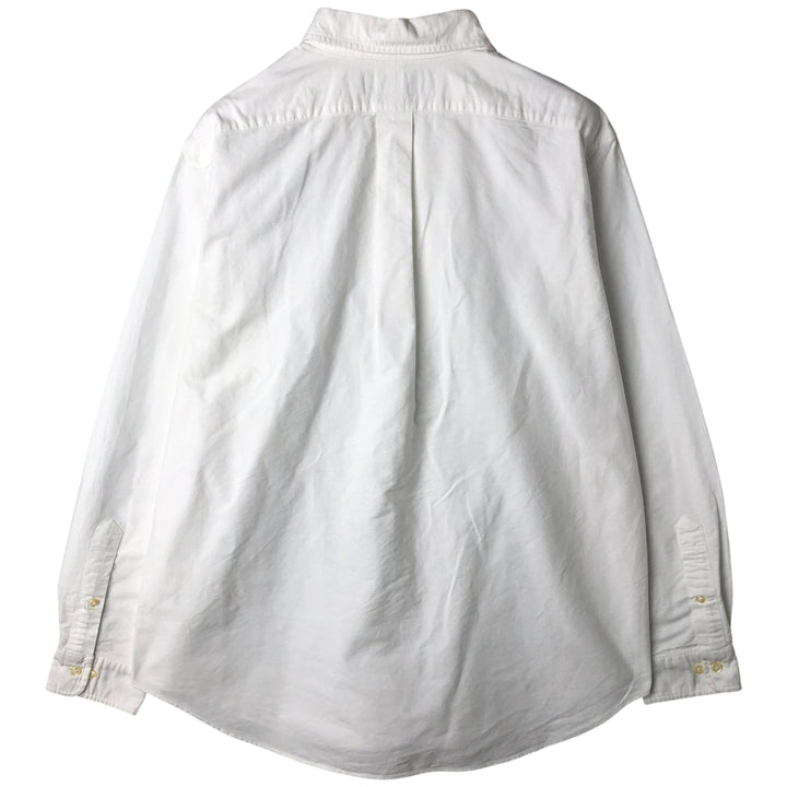 Ralph Lauren Classic Fit Long Sleeve Button Down Shirt, Men's Size L cotton white type Vintage Second Hand