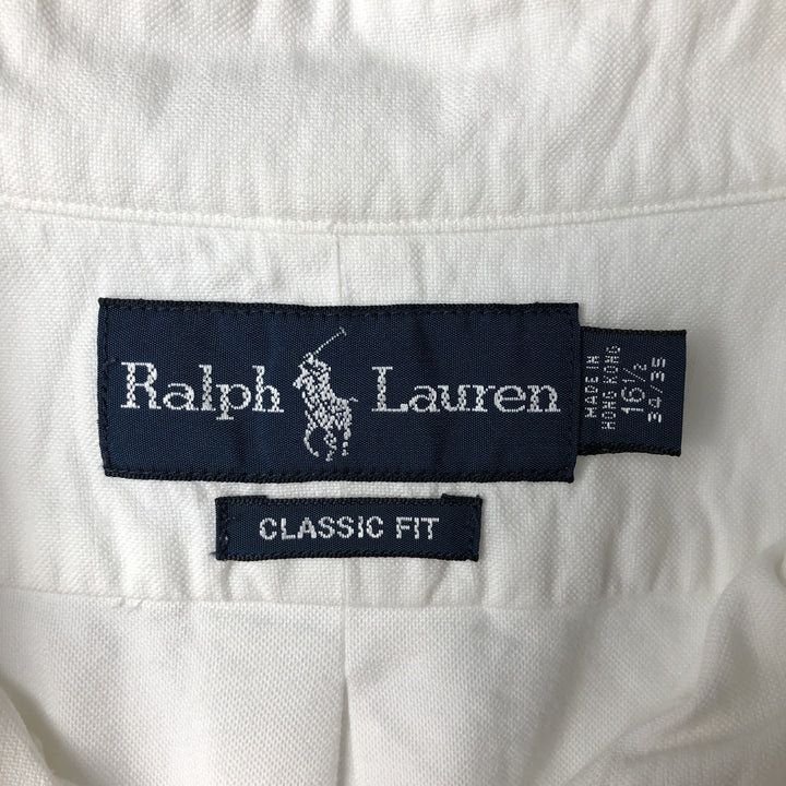 Ralph Lauren Classic Fit Long Sleeve Button Down Shirt, Men's Size L cotton white type Vintage Second Hand