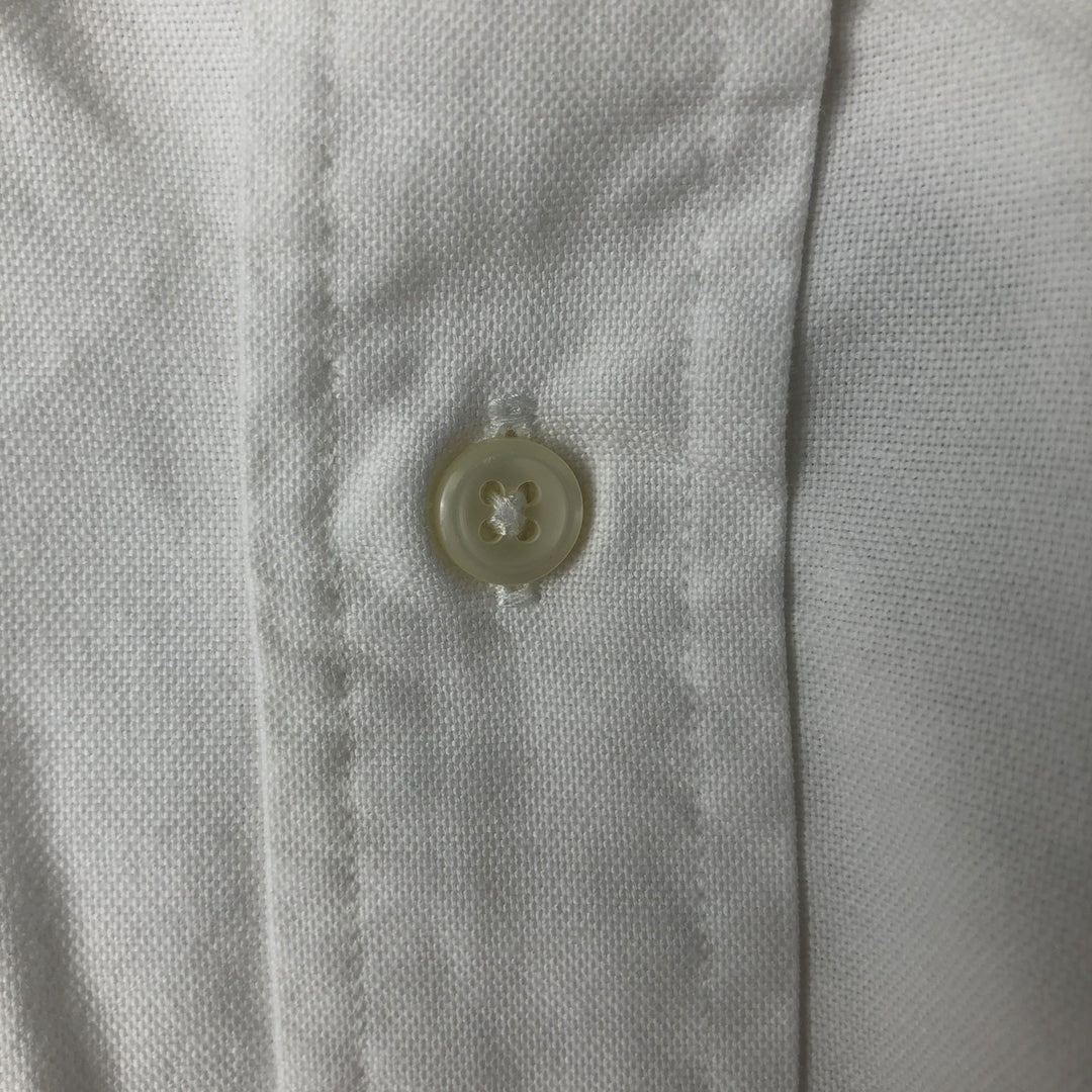 Ralph Lauren YARMOUTH long sleeve button down shirt, men's size L cotton white type Vintage Second Hand