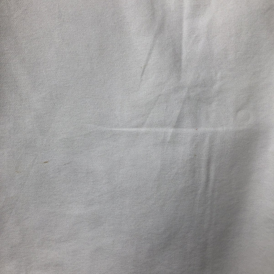 Ralph Lauren YARMOUTH long sleeve button down shirt, men's size L cotton white type Vintage Second Hand