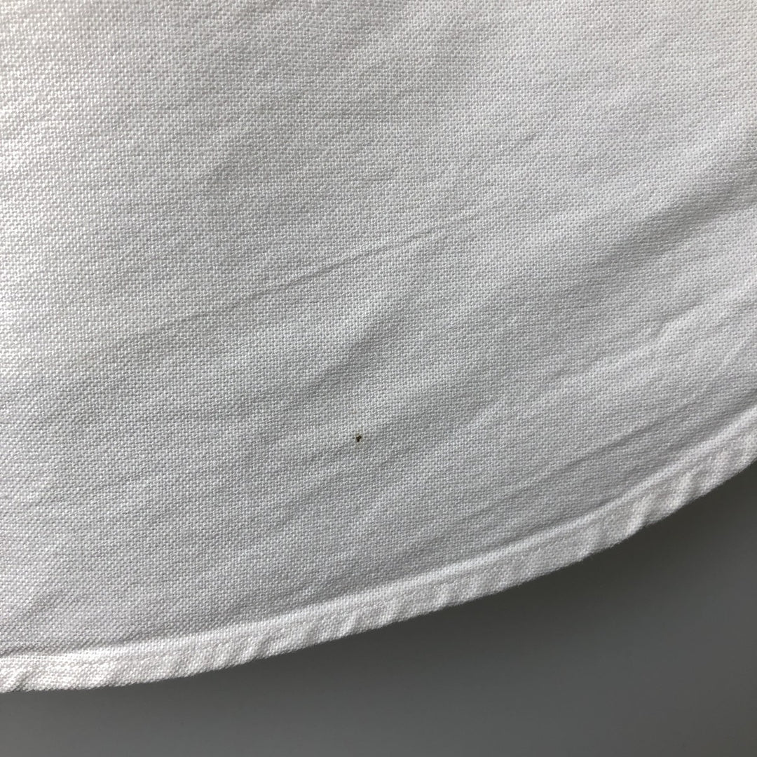 Ralph Lauren YARMOUTH long sleeve button down shirt, men's size L cotton white type Vintage Second Hand