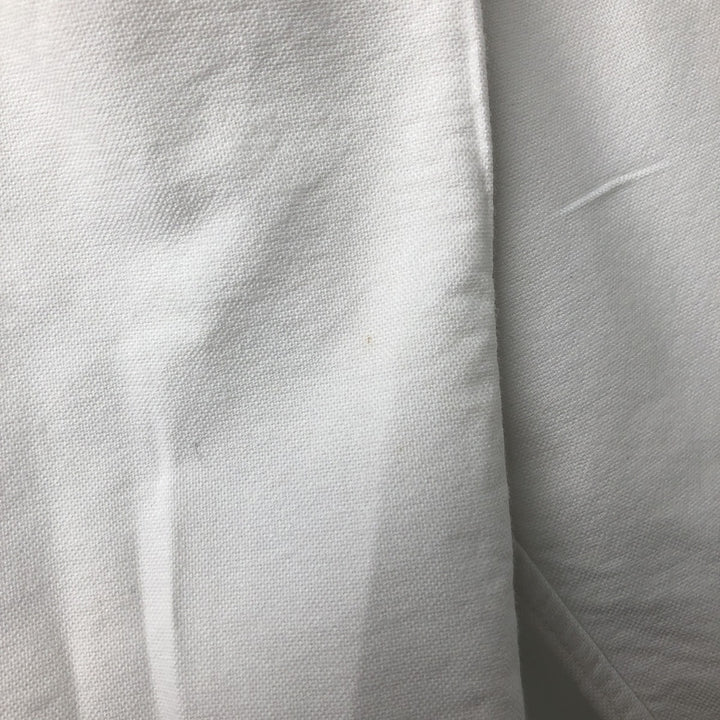 Ralph Lauren YARMOUTH long sleeve button down shirt, men's size L cotton white type Vintage Second Hand